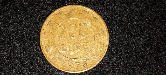 Moneda 200 Lira Italiana 1978