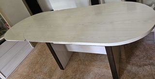 Mesa comedor ovalada + 6 sillas