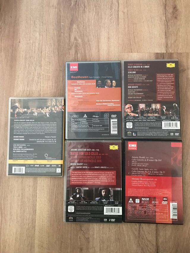 6 DVDs Música Clásica