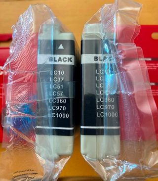Cartuchos tinta Brother LC1000XL: 4xBK & 1xCY