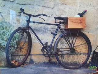 Cuadro bicicleta vintage foto