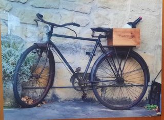 Cuadro bicicleta vintage foto