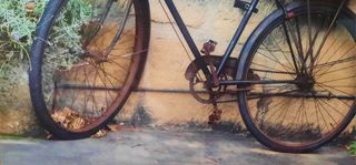 Cuadro bicicleta vintage foto