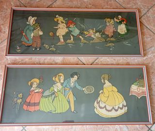 2 Quadri vintage bimbi