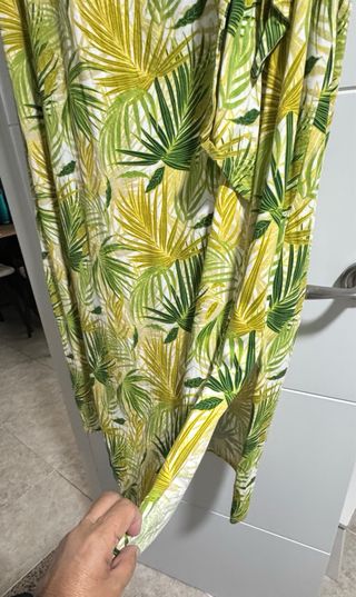 Vestido largo estampado hojas - T-46 puesto una ve