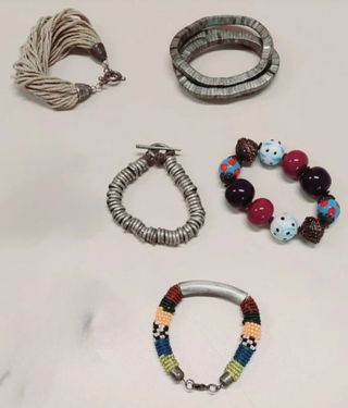 Pulseras - Plata & Multicolor
