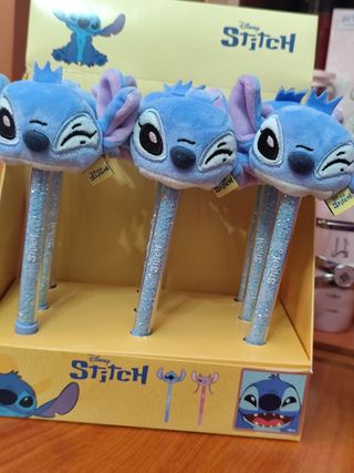 BOLÍGRAFO PELUCHE STITCH Y ANGEL DISNEY