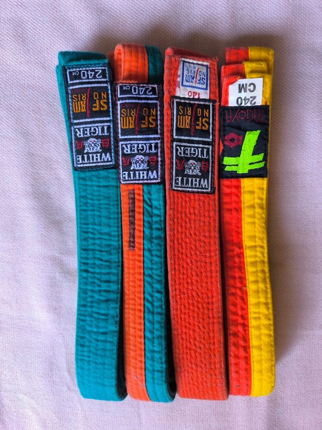 4 Cinturones Artes Marciales