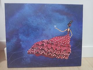 Cuadro Flamenca | Bailarina Azul