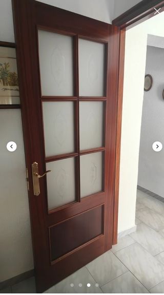 Puerta interior madera maciza