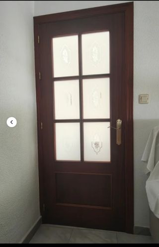 Puerta interior madera maciza