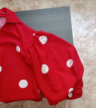 Camisa lunares roja - Flamenca