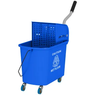 Carrello per Pulizie in Plastica PP da 20L con Sec