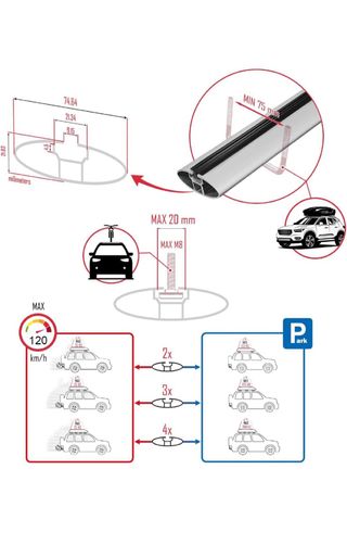 Barras Portaequipajes para Volkswagen Touareg  