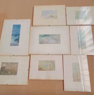 8 Cuadros Grabados - Lote Arte
