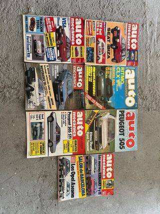 lote de revistas de coches antiguos