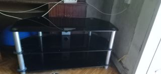 Mesa TV cristal negro - soporte