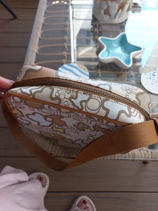 Bolso TOUS beige y marrón