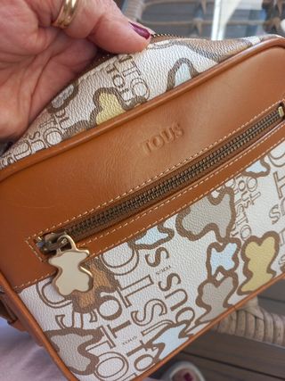 Bolso TOUS beige y marrón