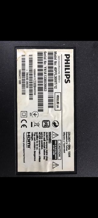 Despiezas TV Philips 32 PLF2807H/12 Pantalla rota