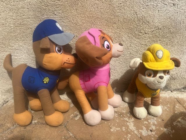 3 Peluches Patrulla Canina