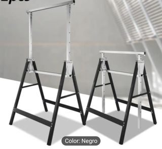 Burriquetas plegables - 2uds. - Negro