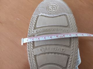 Alpargatas blancas mujer - talla 39
