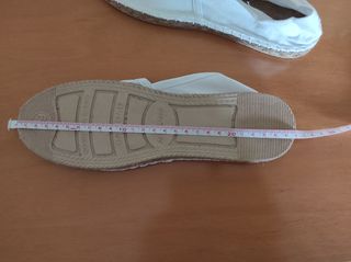 Alpargatas blancas mujer - talla 39