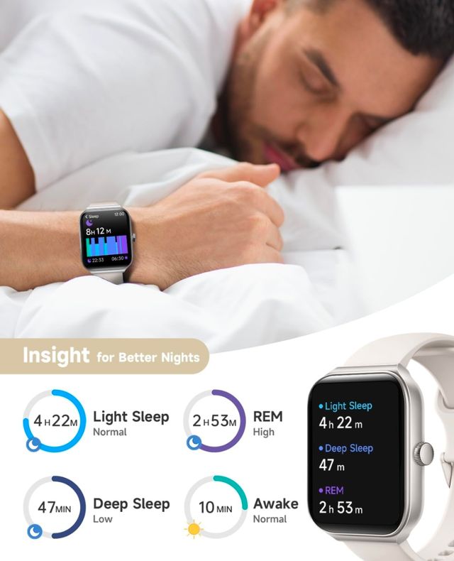 Smartwatch llamadas Reloj Inteligente blanco rosa