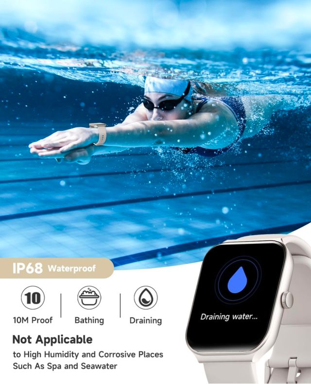 Smartwatch llamadas Reloj Inteligente blanco rosa