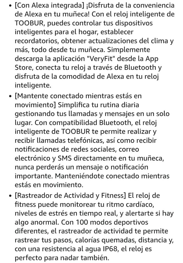 Smartwatch llamadas Reloj Inteligente blanco rosa