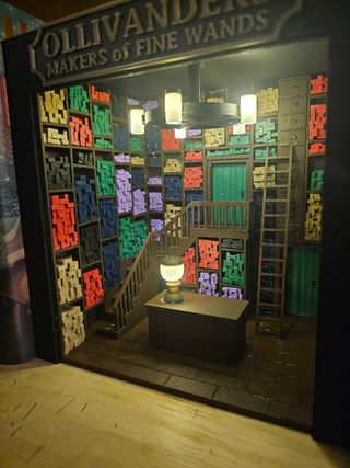Maqueta tienda varitas Ollivanders - Harry Potter