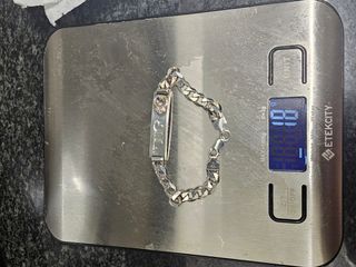 Pulsera para hombre de plata 1 ley real madrid
