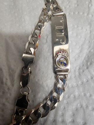Pulsera para hombre de plata 1 ley real madrid