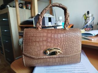 Bolso Piel marrón artesanal
