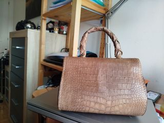 Bolso Piel marrón artesanal