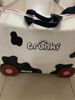 Maleta infantil Trunki vaca rosa