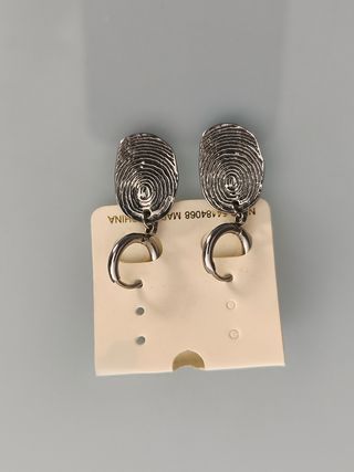 Pendientes Plata Diseño Huella