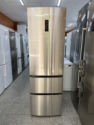 Nevera  marca haier - Acero inoxidable