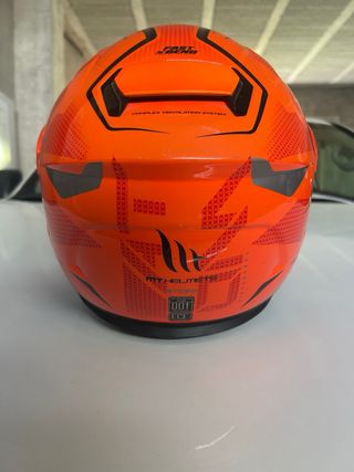 Casco moto MTHELMETS naranja