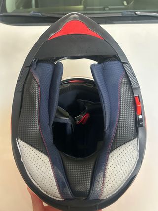 Casco moto MTHELMETS naranja