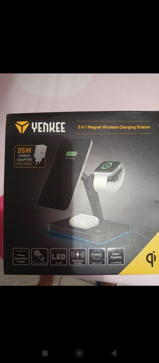 YENKEE - Stazione Ricarica Wireless 3 in 1