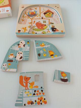 Puzzle Chez-nut 3 niveles (Djeco)