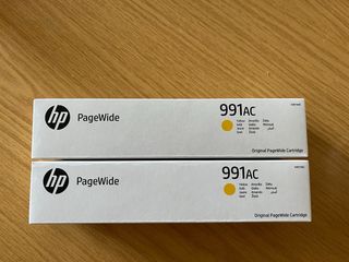 2 Cartuchos de tinta HP 991AC Amarilla
