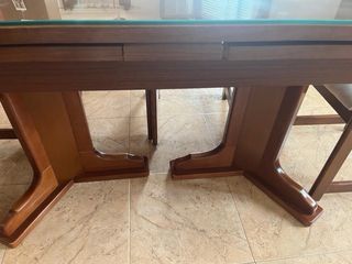 Mesa oval extensible + 6 sillas