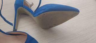 Tacones azul fiesta