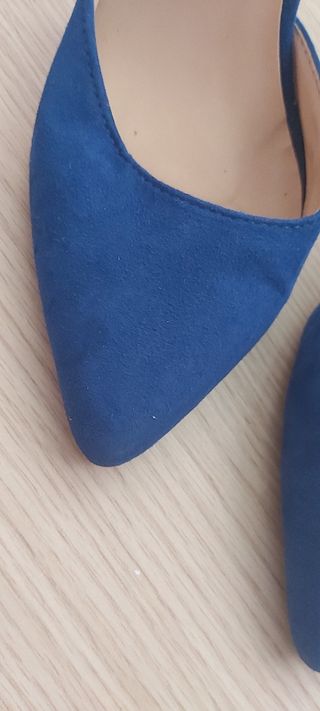 Tacones azul fiesta