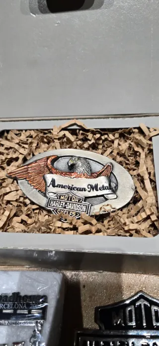 Lotes de chapas Harley Davidson e indian