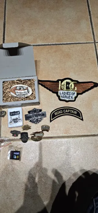 Lotes de chapas Harley Davidson e indian