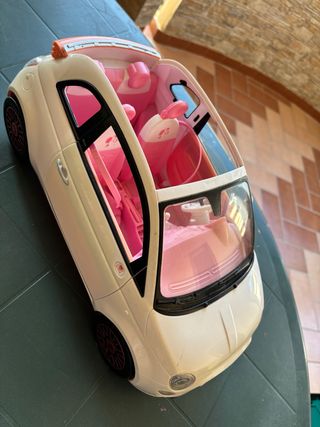 Macchina Barbie Fiat 500 rosa